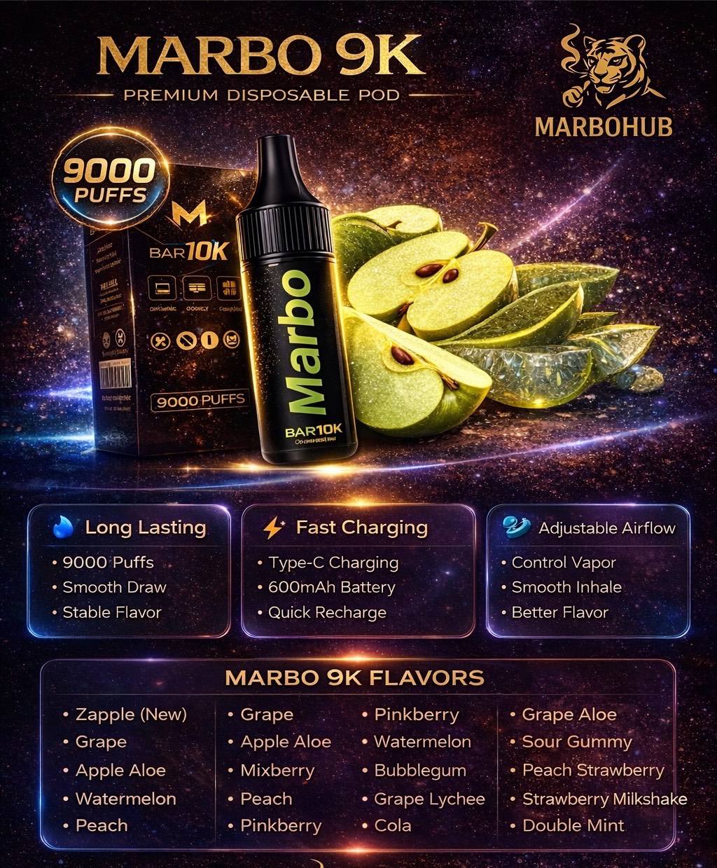 Marbo Bar 9000 Puffs - Image 2
